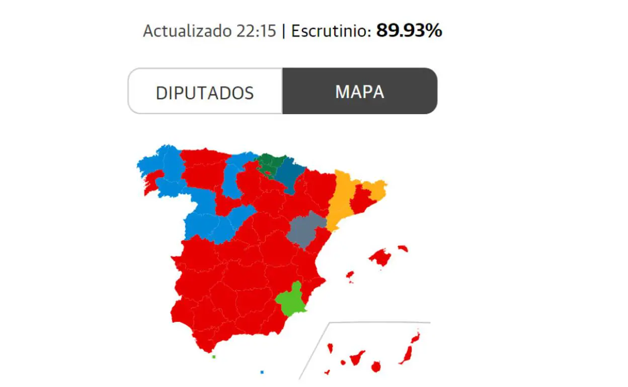 Mapa Electoral De España 2019 Elecciones Generales 10n El Correo